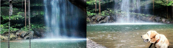 Cachoeira da Fazenda Ecológica Palmas