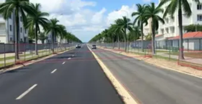 obra na Avenida Siqueira Campos