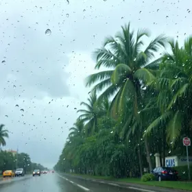 chuva rápida em Palmas