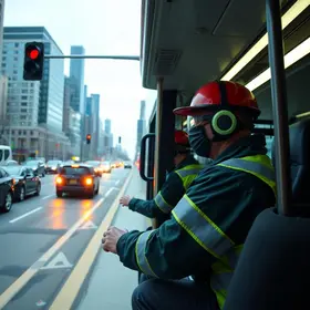 motoristas de ônibus paralisados